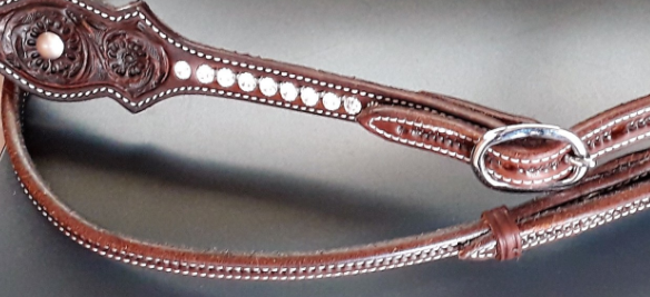 Western Hoofdstel Crystal Browband